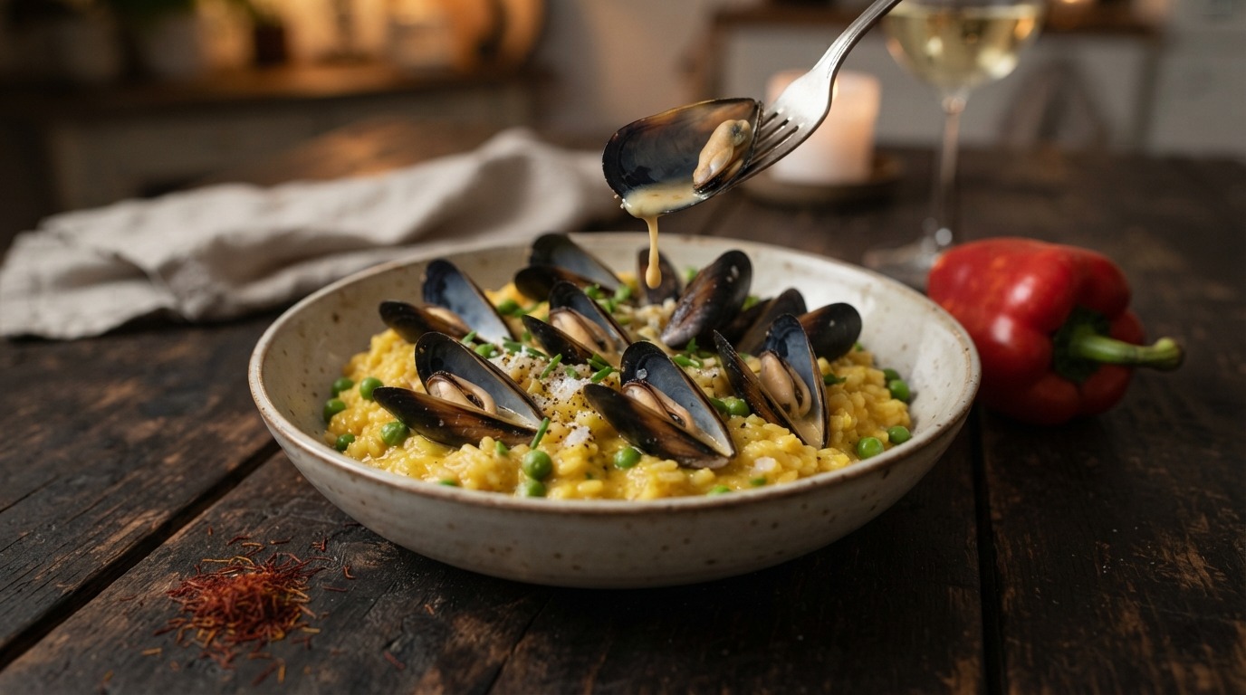 Risotto met Mosselen
