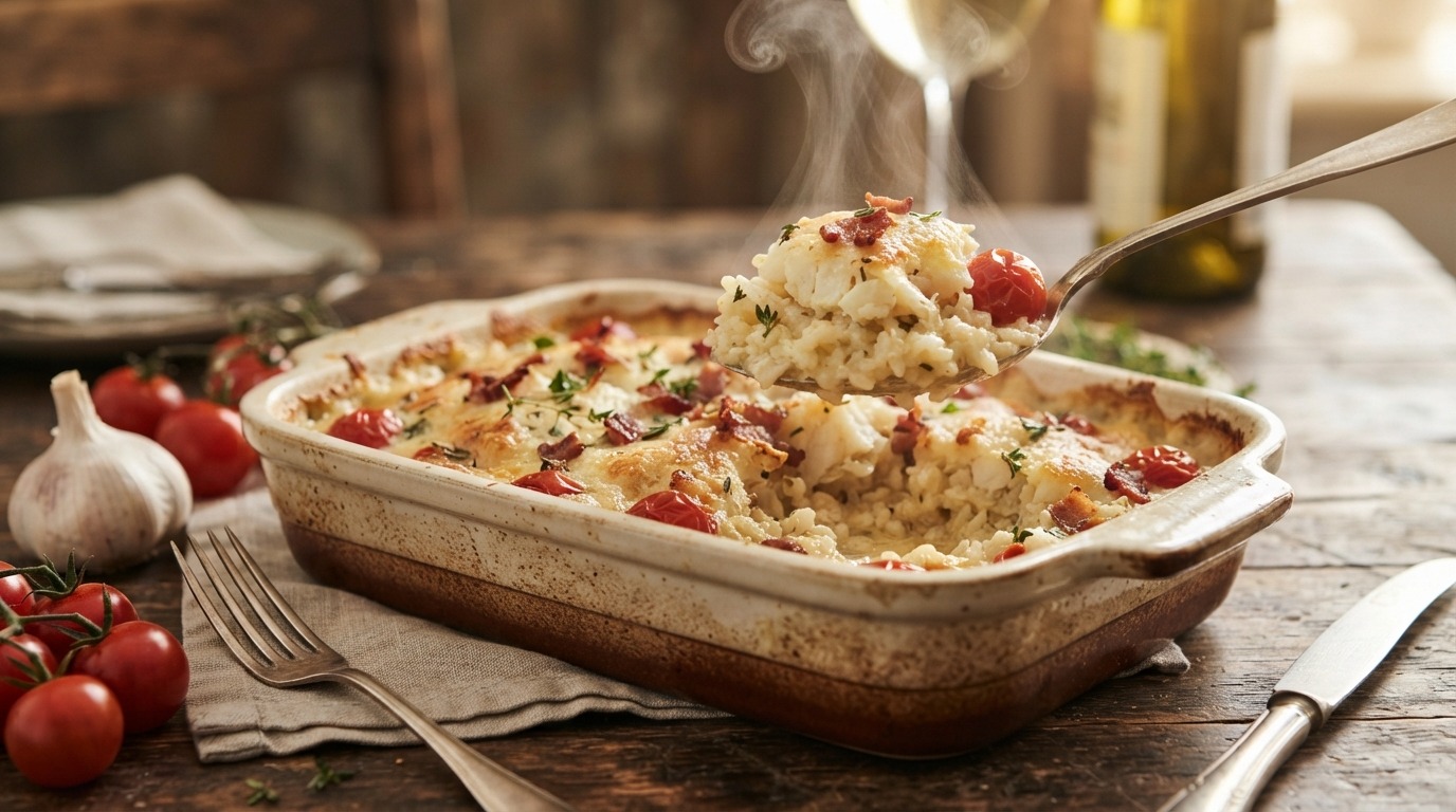 Risotto met vis uit de Oven