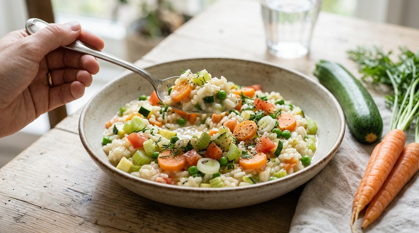 Risotto met Zomergroenten