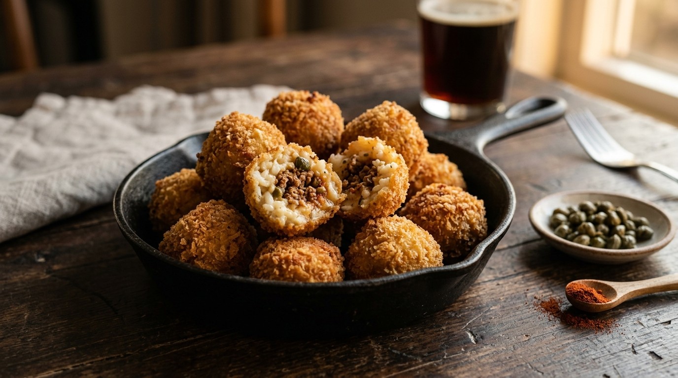 Risottoballetjes met Gekruid Gehakt recept Risottoballetjes met Gekruid Gehakt recept