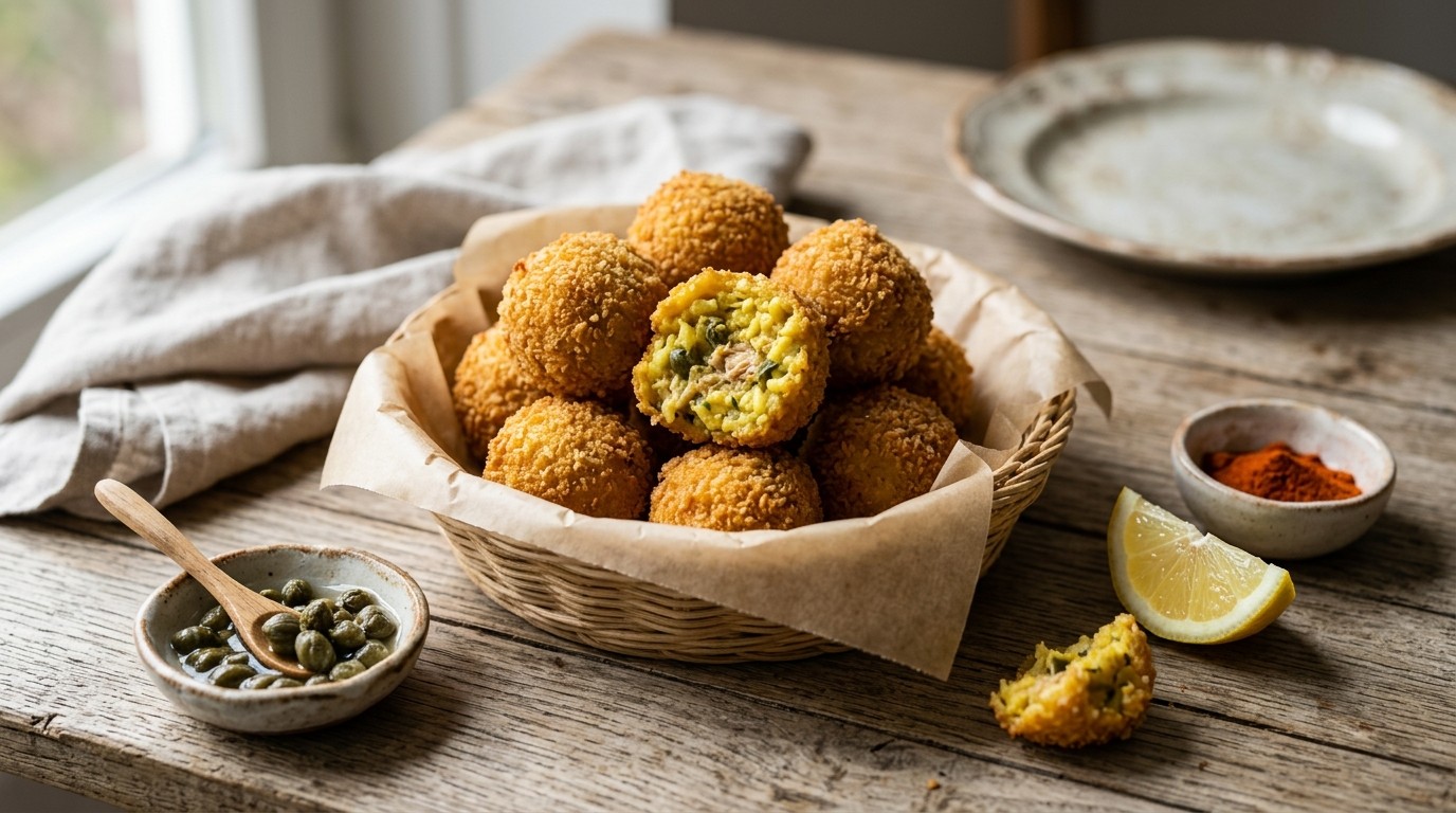 Risottoballetjes met Tonijn recept Risottoballetjes met Tonijn recept