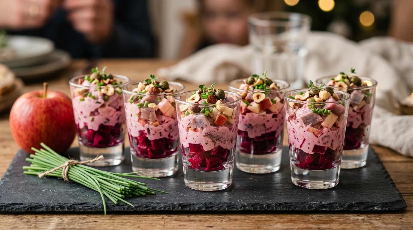 Rode Haringcocktail Voor Buffet