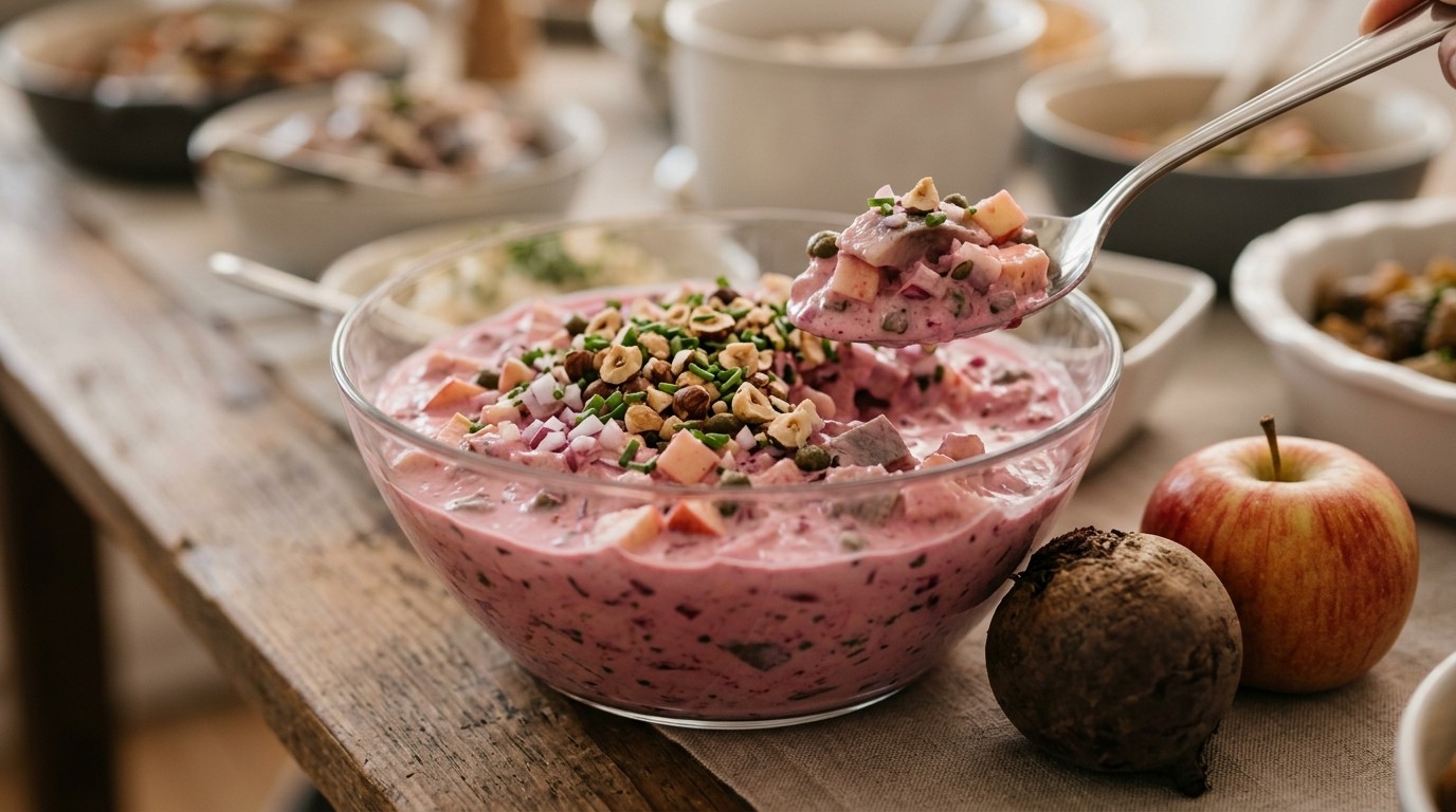 Rode Haringcocktail Voor Buffet