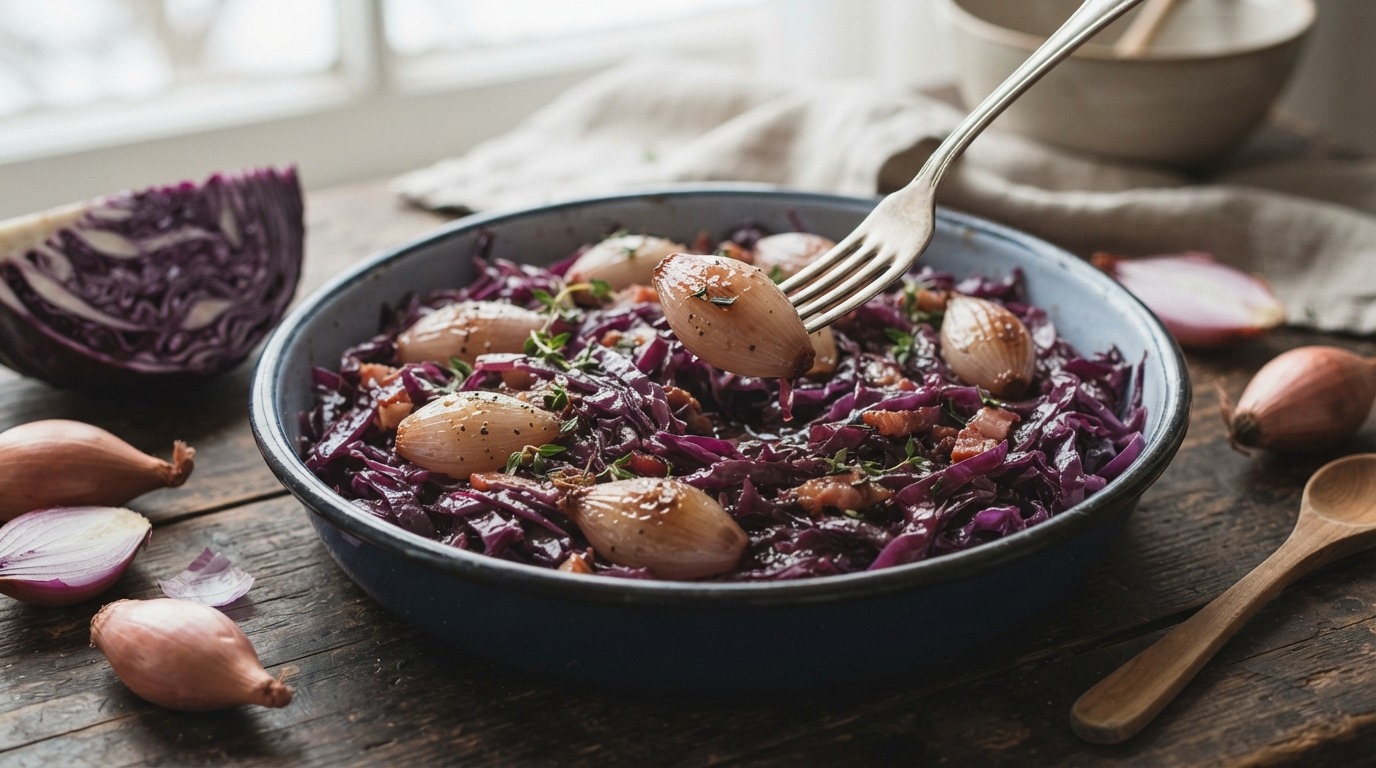 Rode Kool met Sjalotjes recept Rode Kool met Sjalotjes recept
