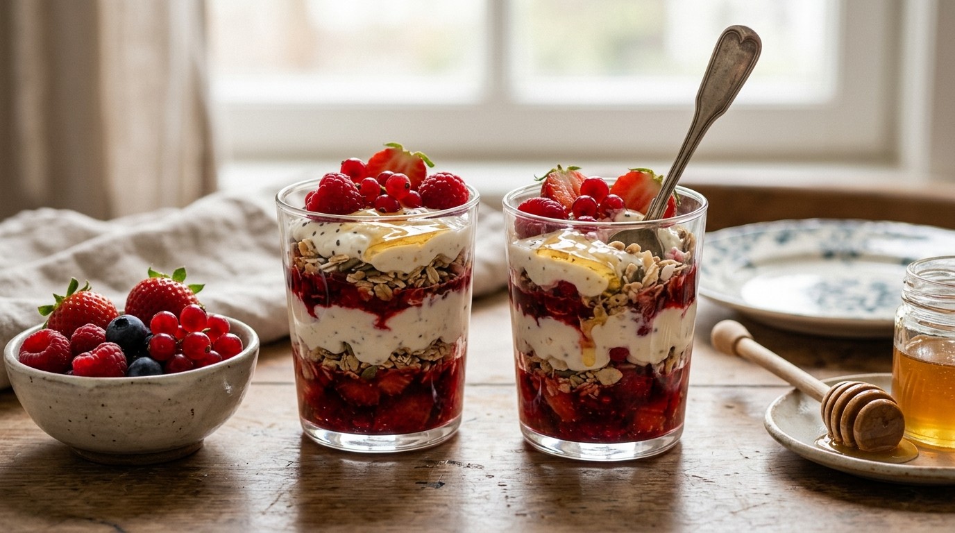 Rode Vruchten met Roomyoghurt recept Rode Vruchten met Roomyoghurt recept