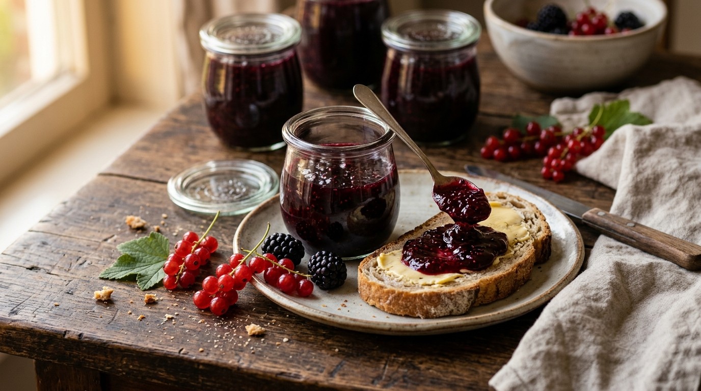 Rodebessen-bramenjam recept Rodebessen-bramenjam recept