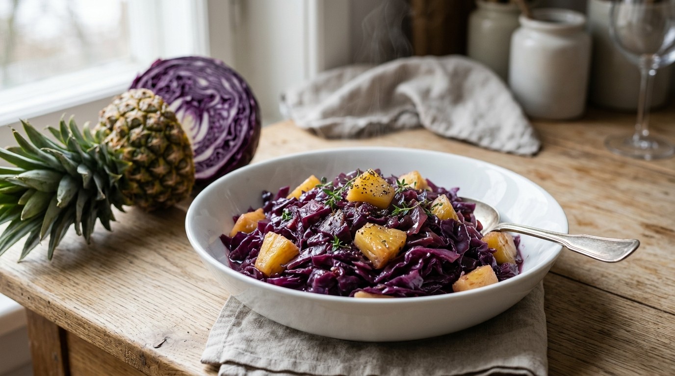 Rodekool met Ananas recept Rodekool met Ananas recept