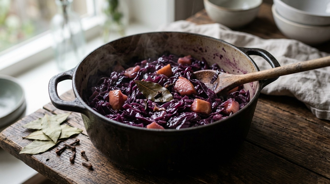 Rodekool met Appel