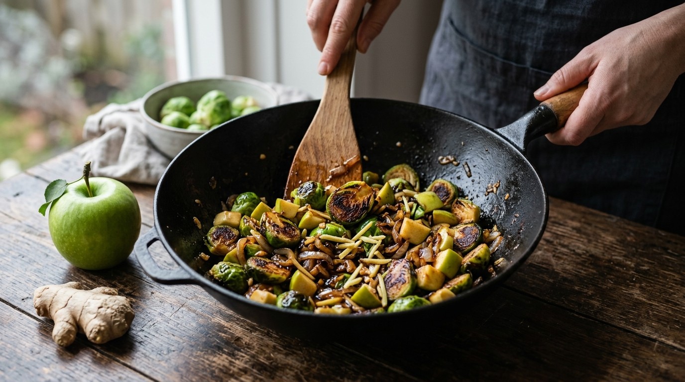 Roerbak Spruiten met Gember recept Roerbak Spruiten met Gember recept