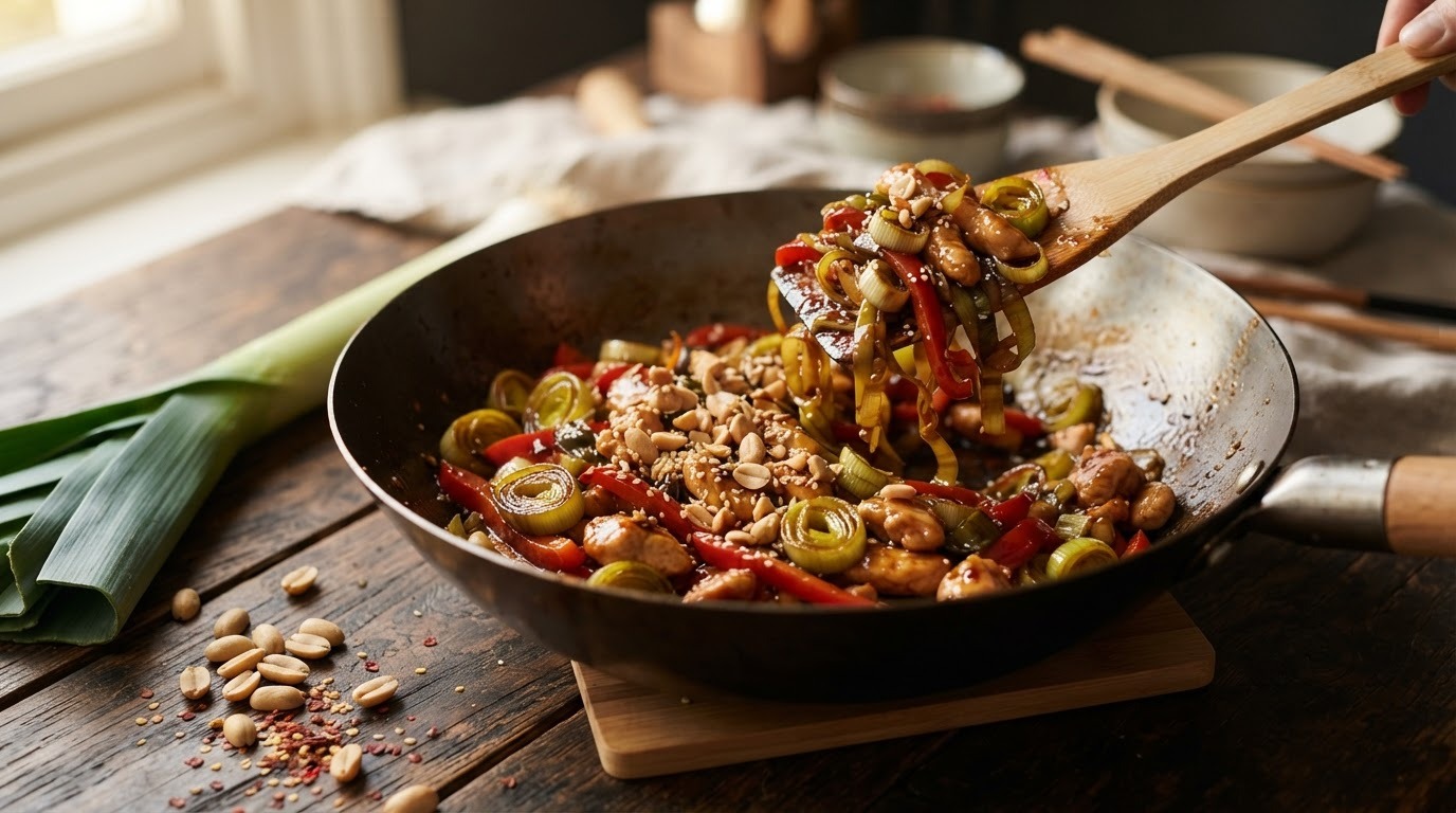 Roergebakken Prei met Paprika recept Roergebakken Prei met Paprika recept