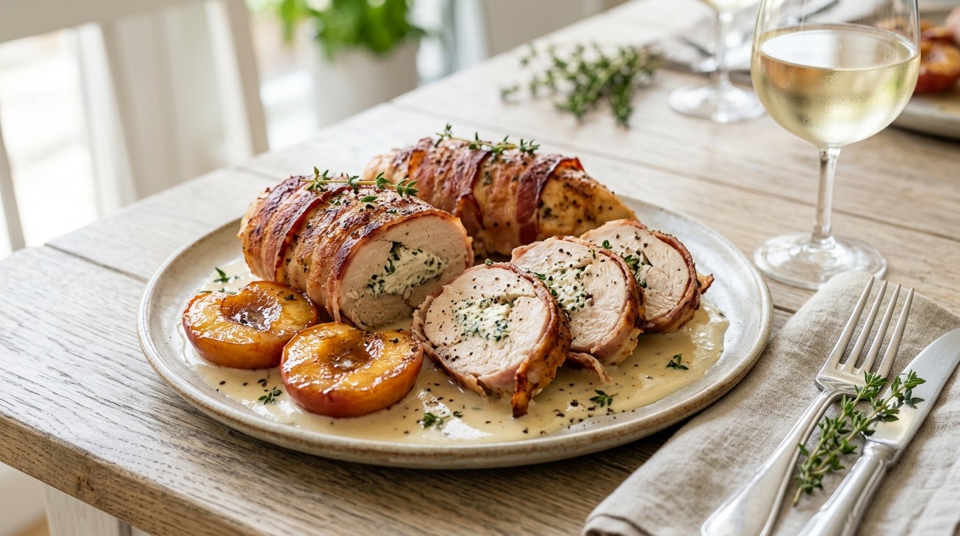 Romige Kipfilet met Nectarines