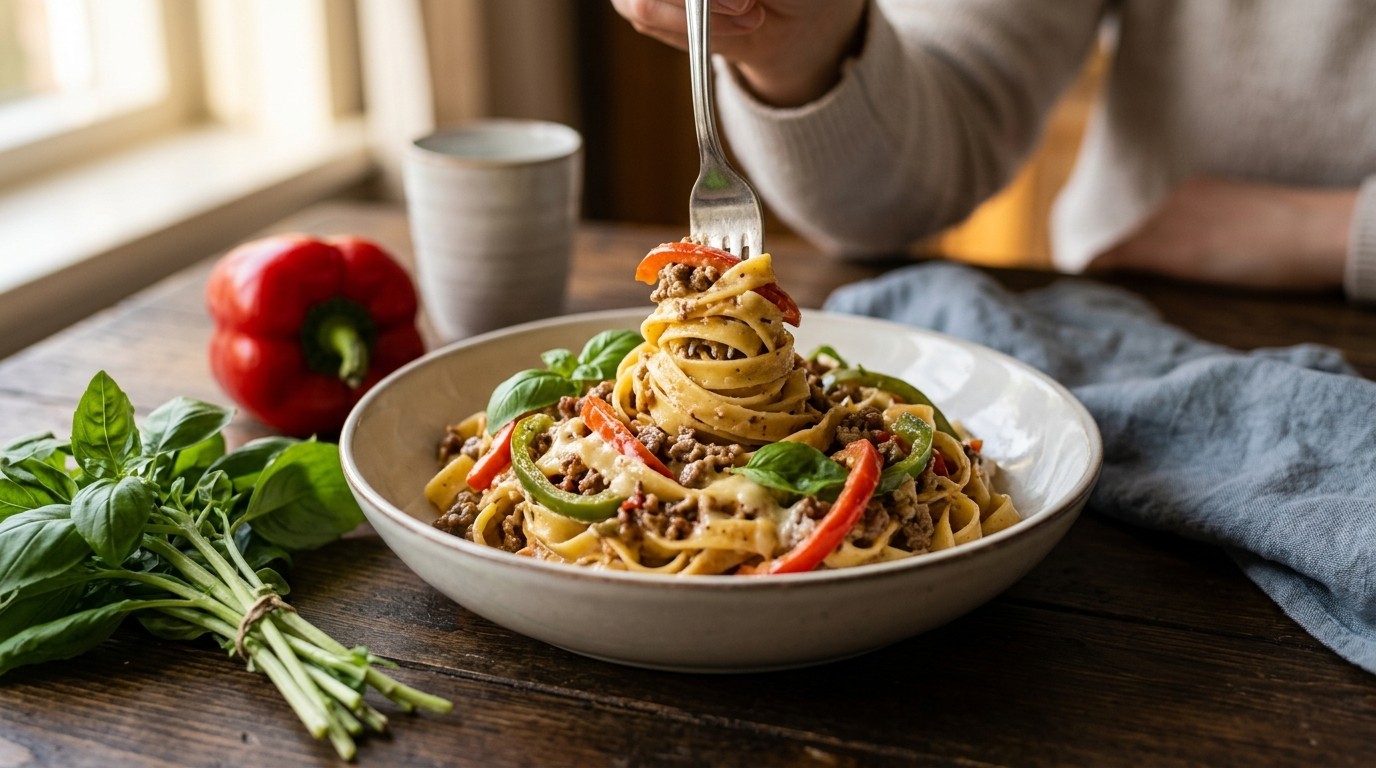 Romige Pasta met Paprika