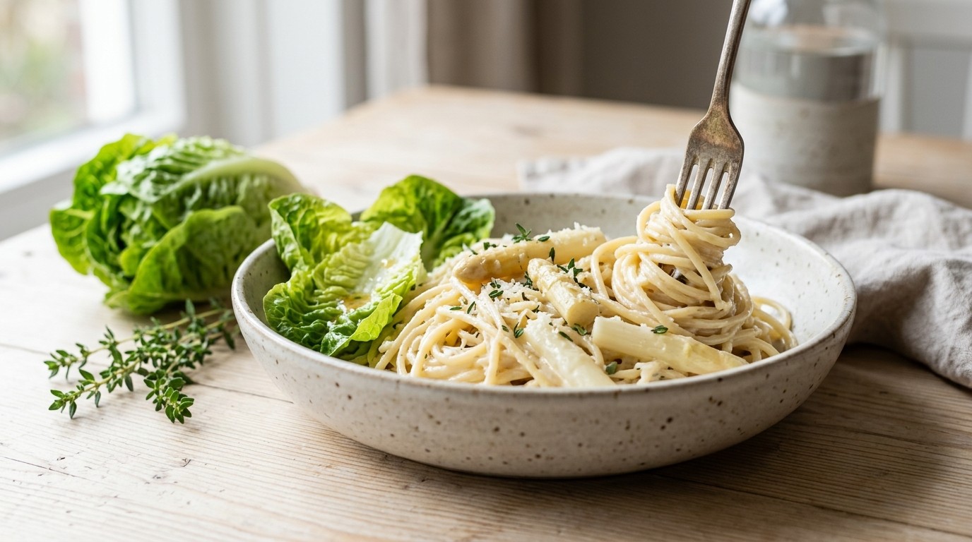 Romige Spaghetti met Asperges
