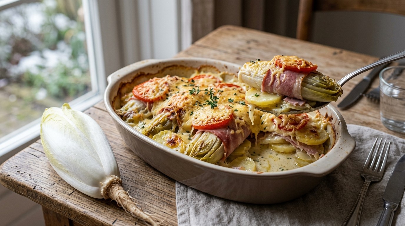 Romige Witlofschotel uit de Oven