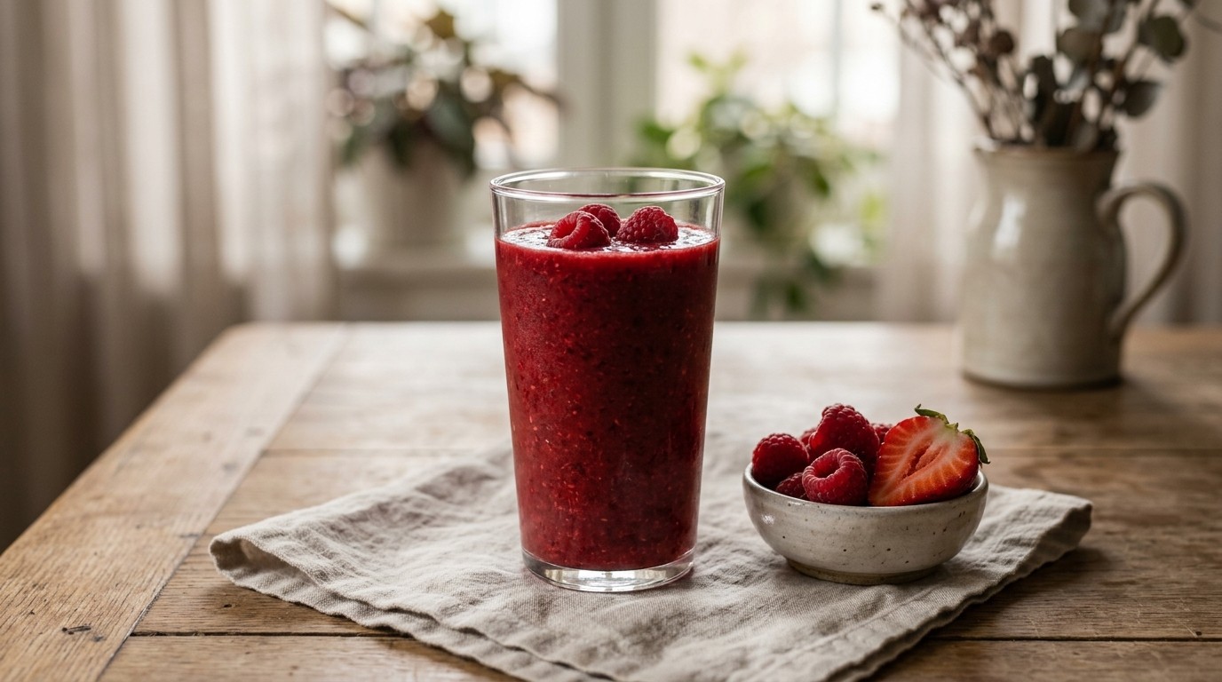 Roodfruitsmoothie