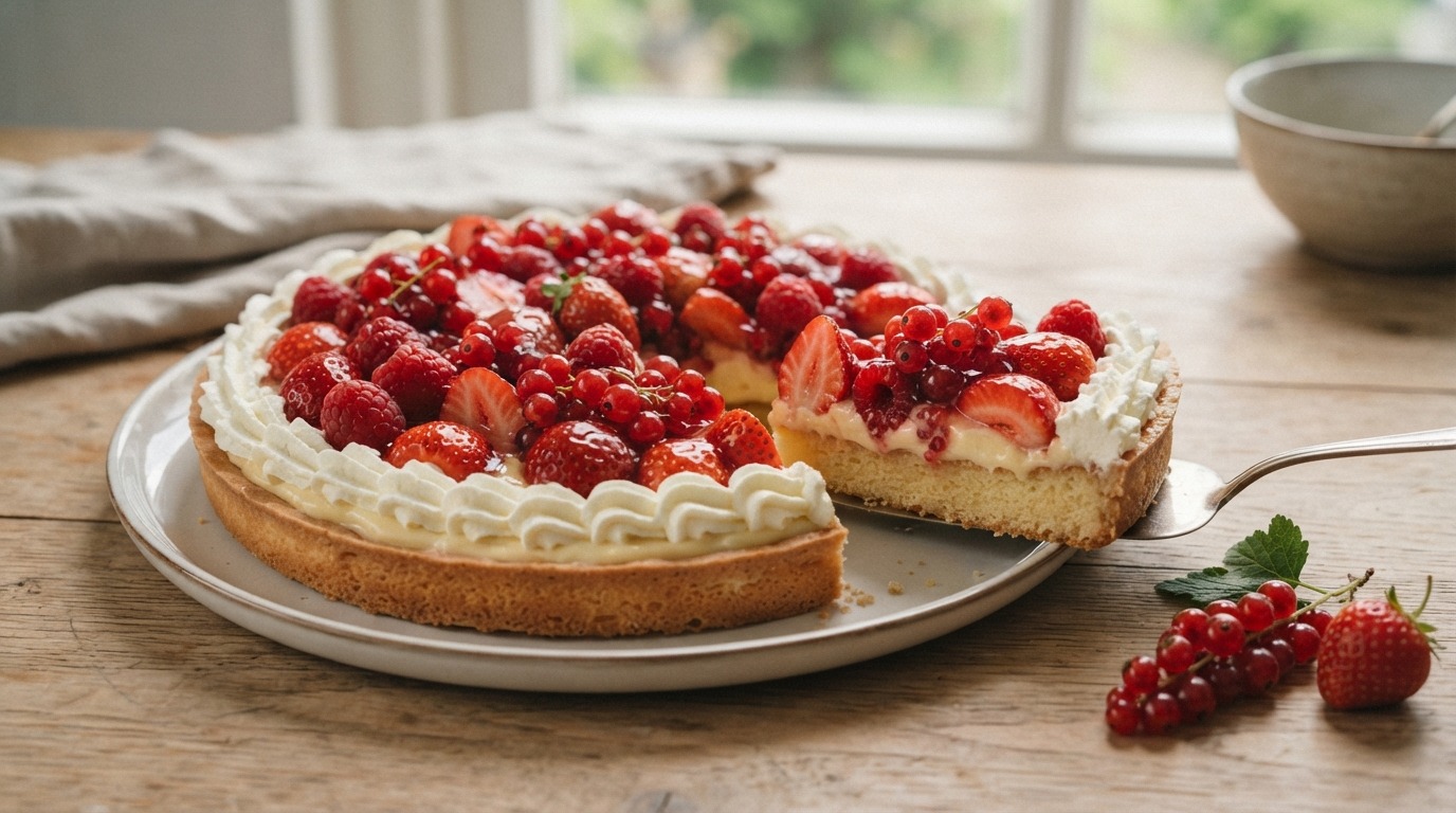 Roodfruittaart recept Roodfruittaart recept