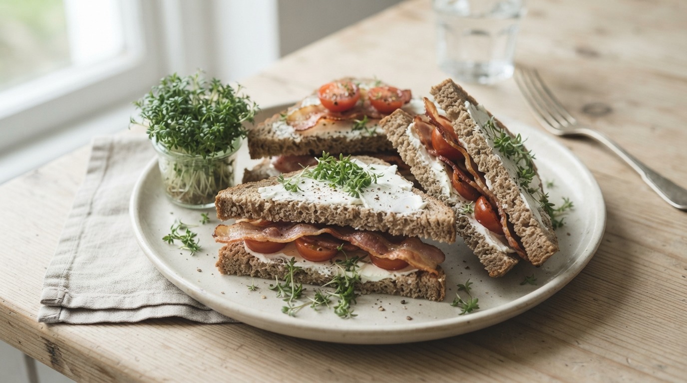 Roomkaassandwiches met Bacon en Tomaat recept Roomkaassandwiches met Bacon en Tomaat recept