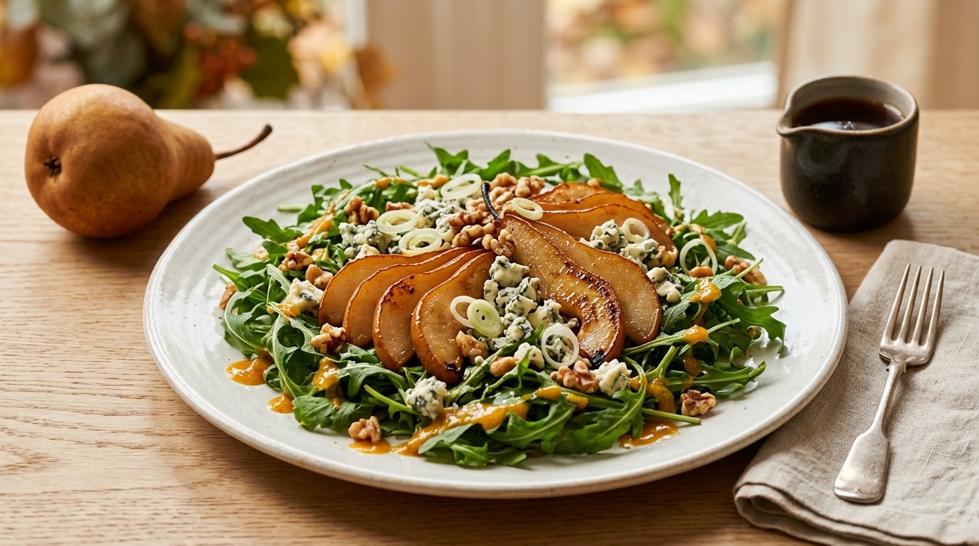 Roquefortsalade met Peer
