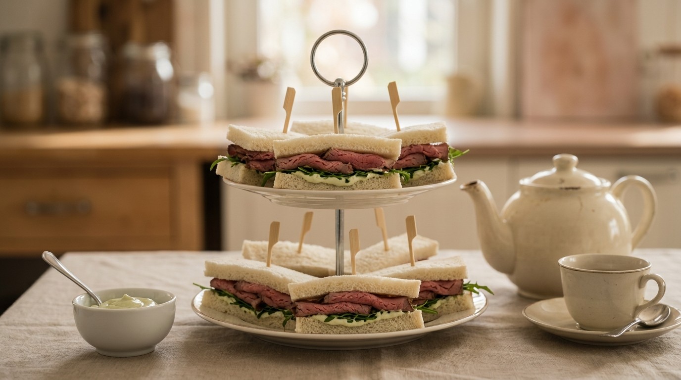 Rosbiefsandwiches Voor High tea