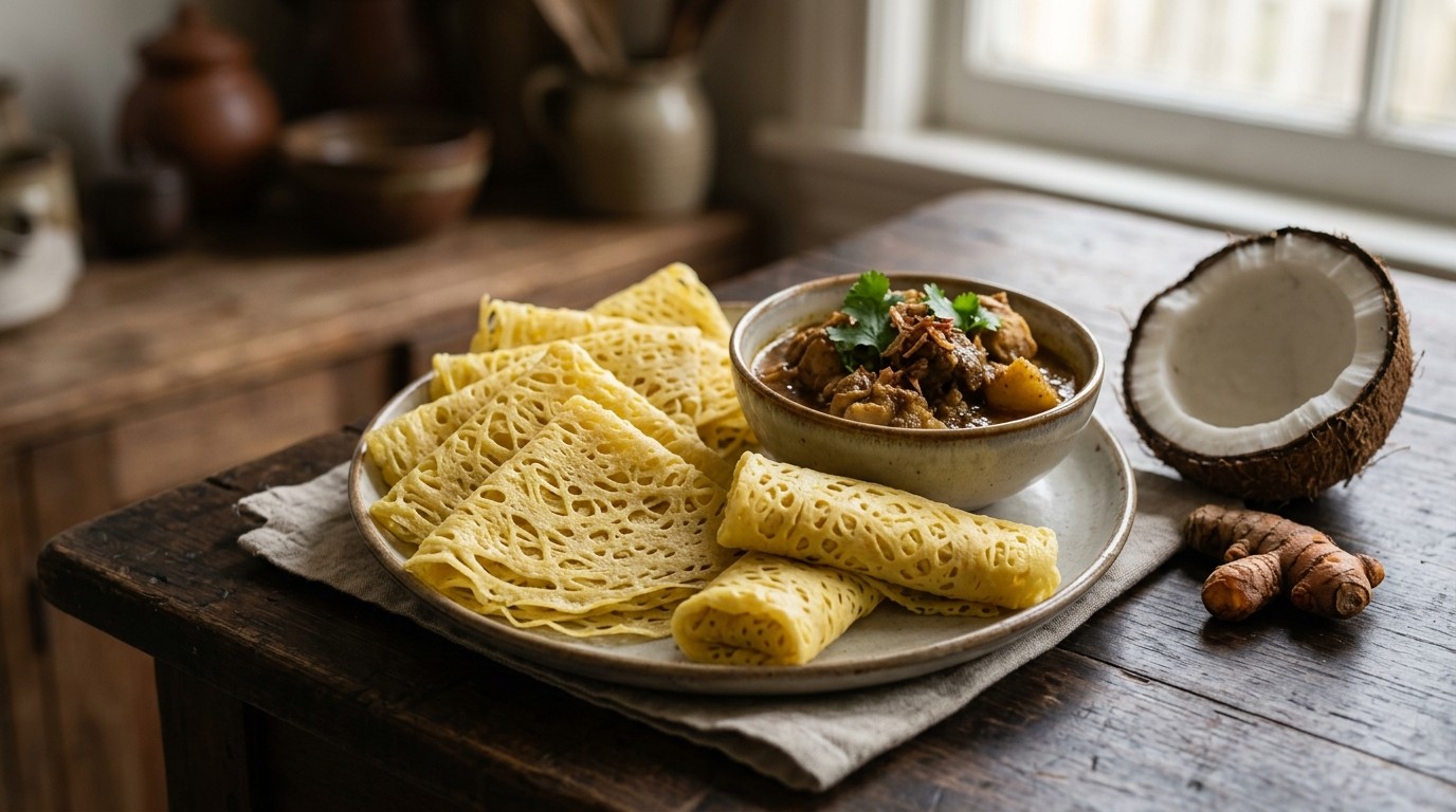 Roti Jala (pannenkoekjes)