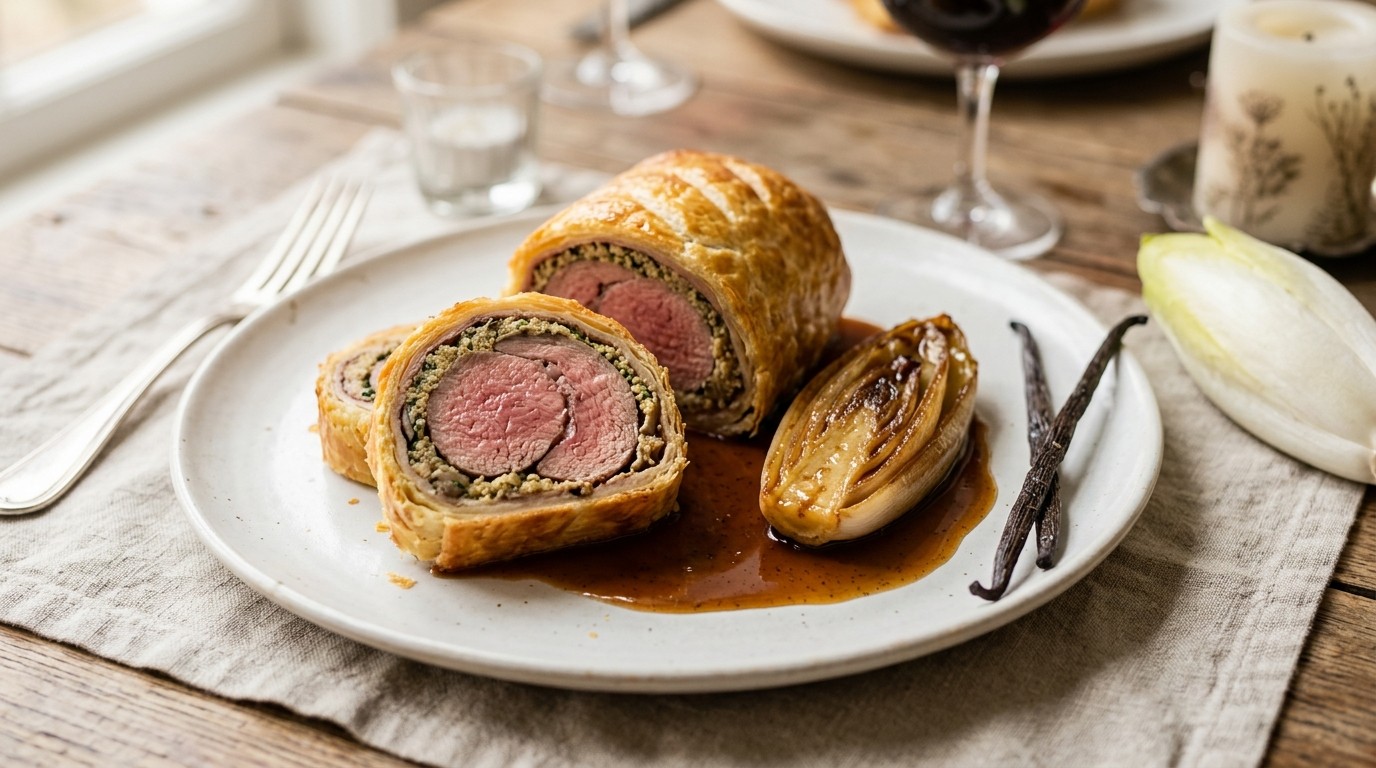 Rouleau van Lamsfilet en Eendenborst