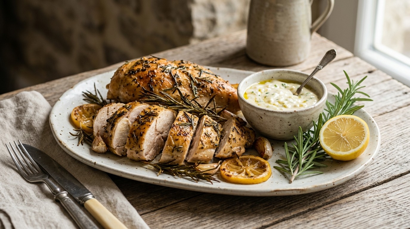 Rozemarijnkip met Aioli