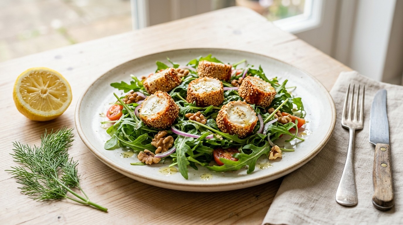 Rucolasalade met Geitenkaas recept Rucolasalade met Geitenkaas recept