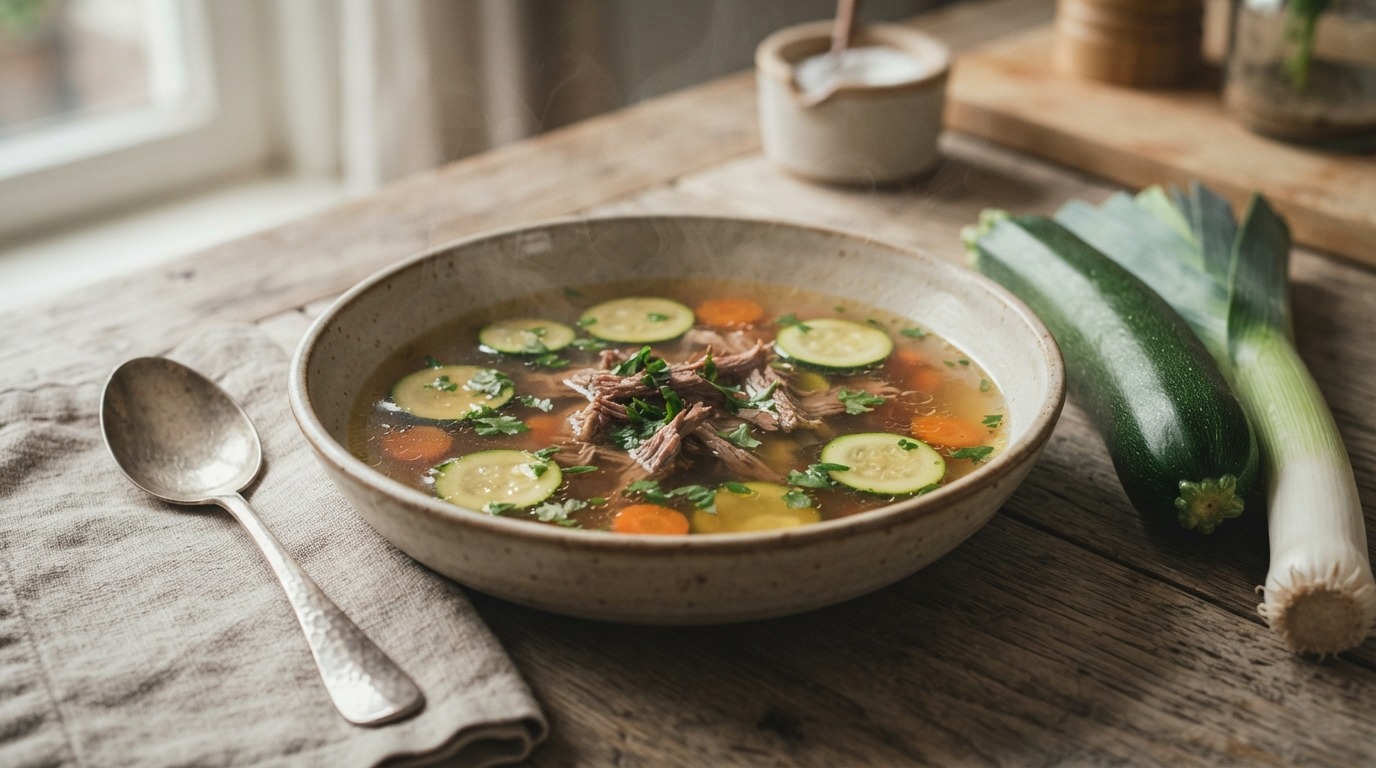 Runderbouillon met Courgette