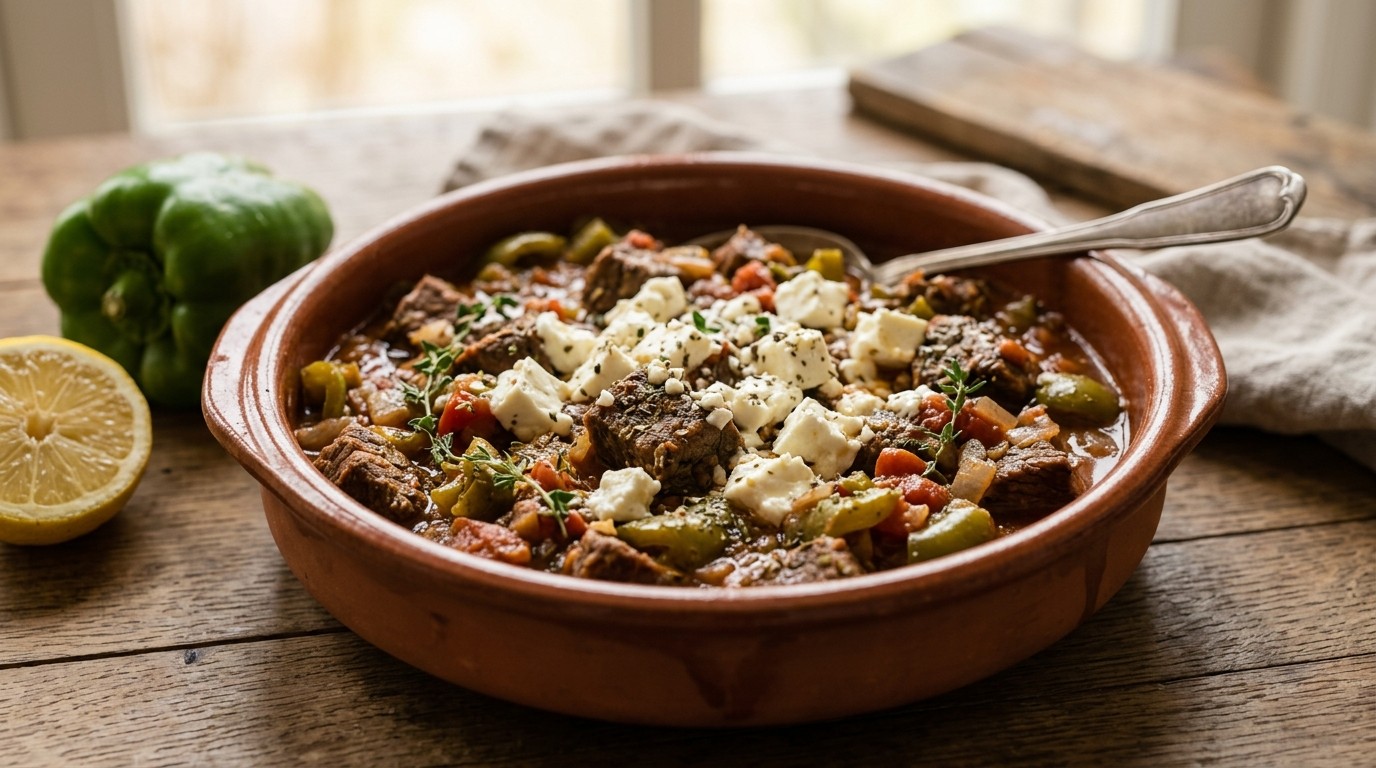 Rundvlees met Feta en Paprika