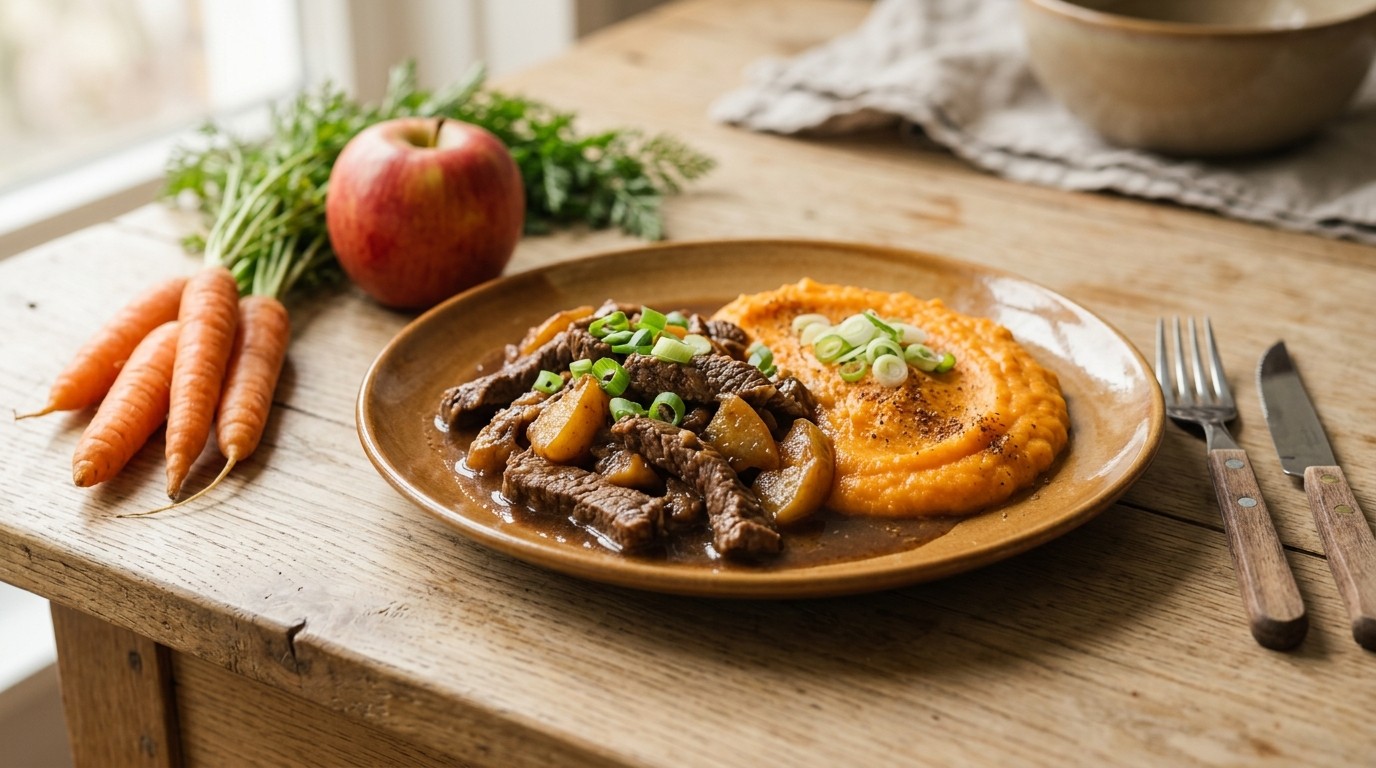 Rundvlees met Wortelpuree Voor de Slanke Lijn