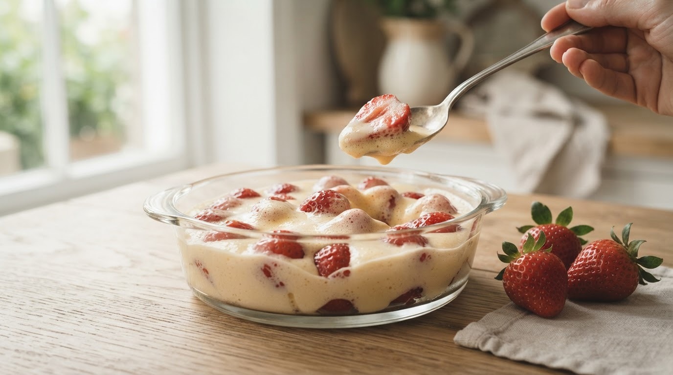 Sabayon met Aardbeien
