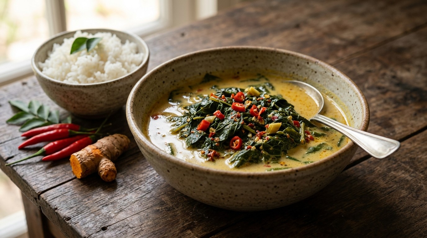 Sajoer Daun Ubi (cassave Bald Soep)