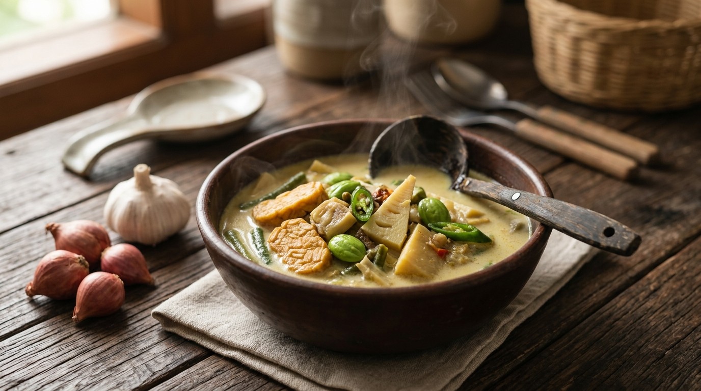 Sajoer Lodeh Betawi (licht Gekruide Bamboespuitensoep) recept Sajoer Lodeh Betawi (licht Gekruide Bamboespuitensoep) recept