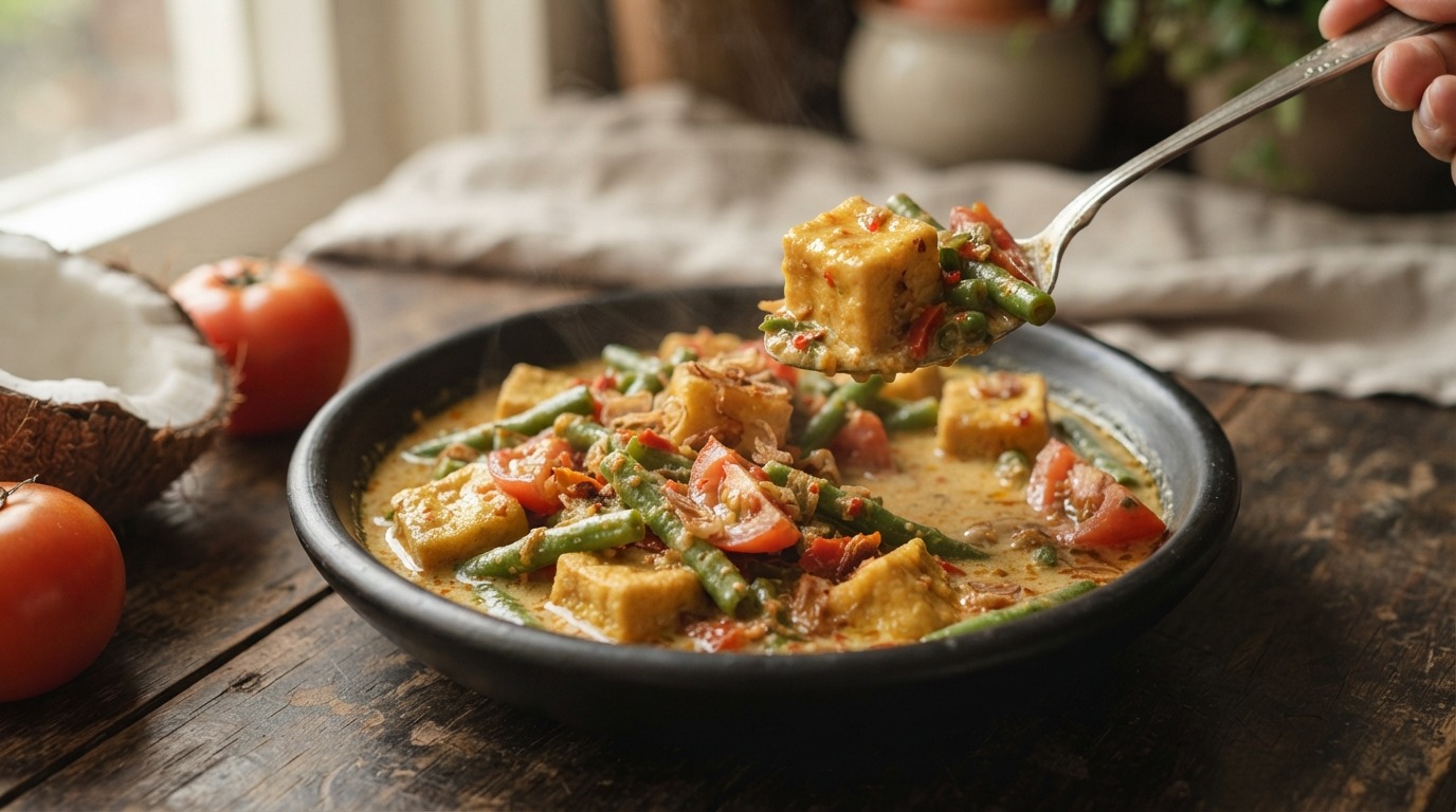 Sajoer Tofu met Boontjes