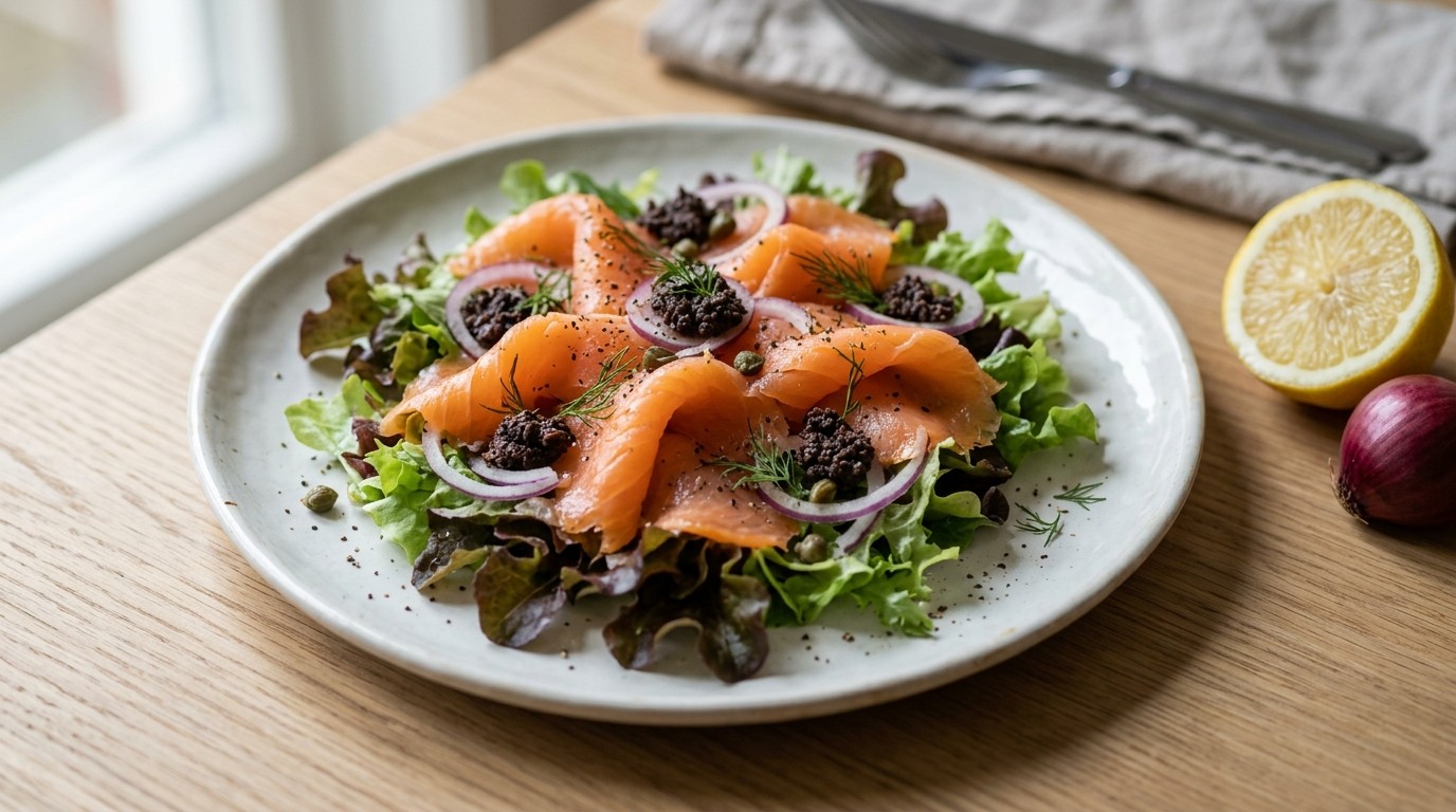 Salade met Gerookte Zalm