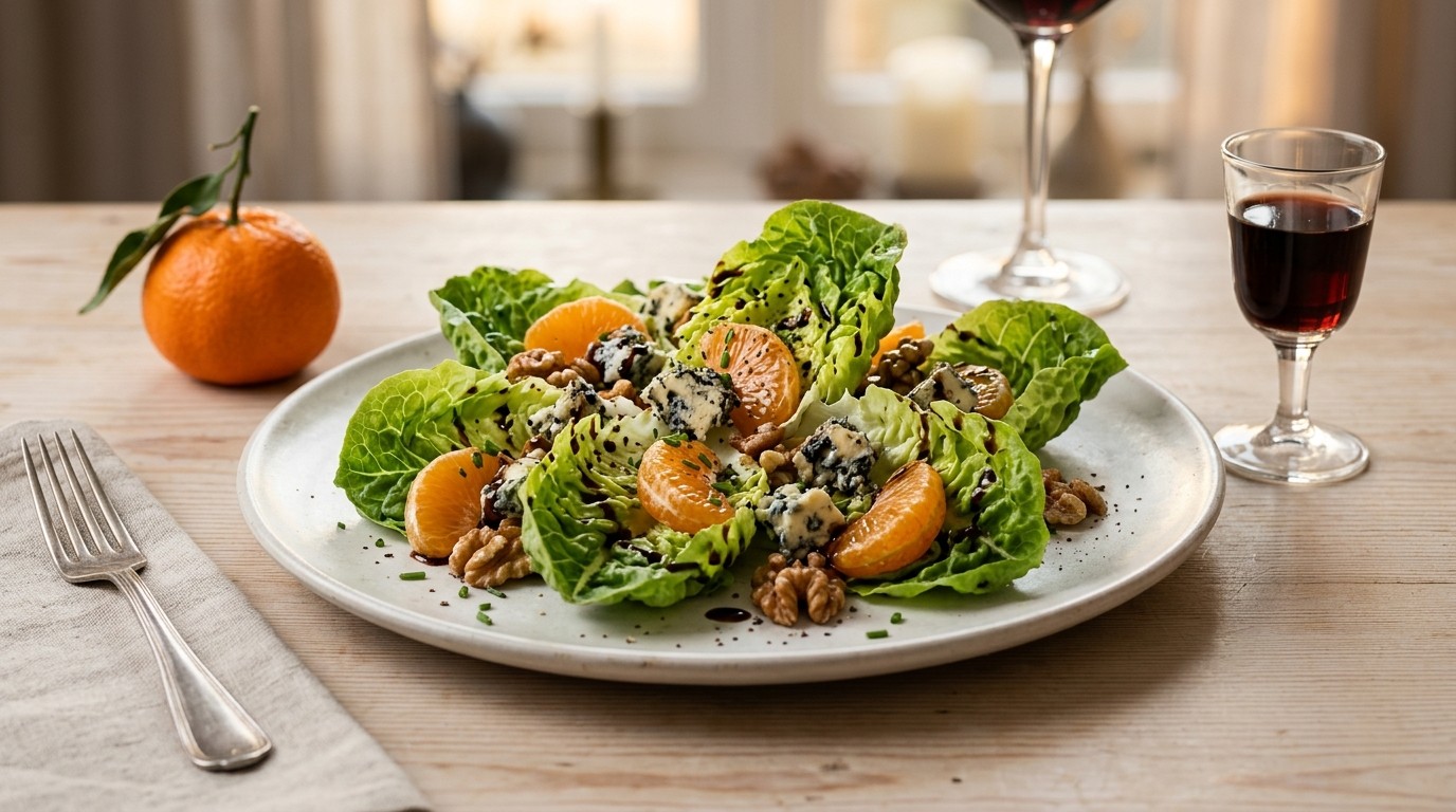 Salade met Mandarijn en Stilton Port