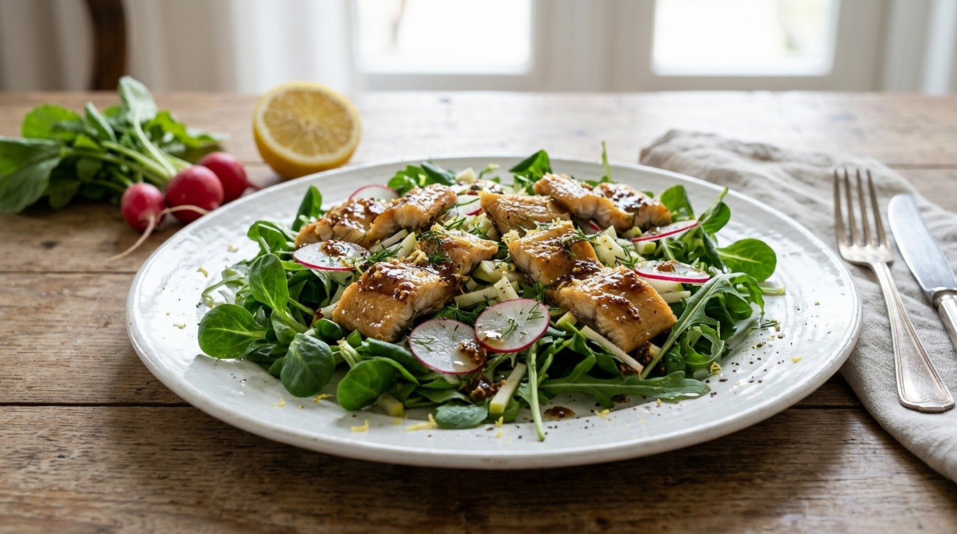 Salade Paling met Appelstroop