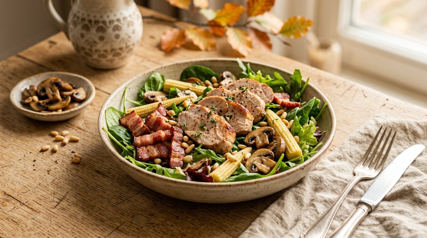 Salade van Konijn met Spekreepjes recept Salade van Konijn met Spekreepjes recept