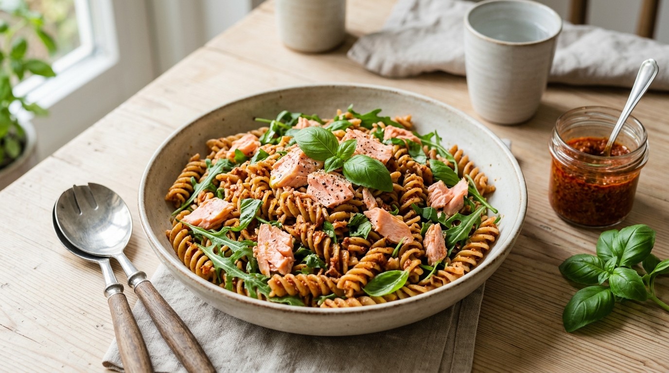 Salade van Pasta en Zalm