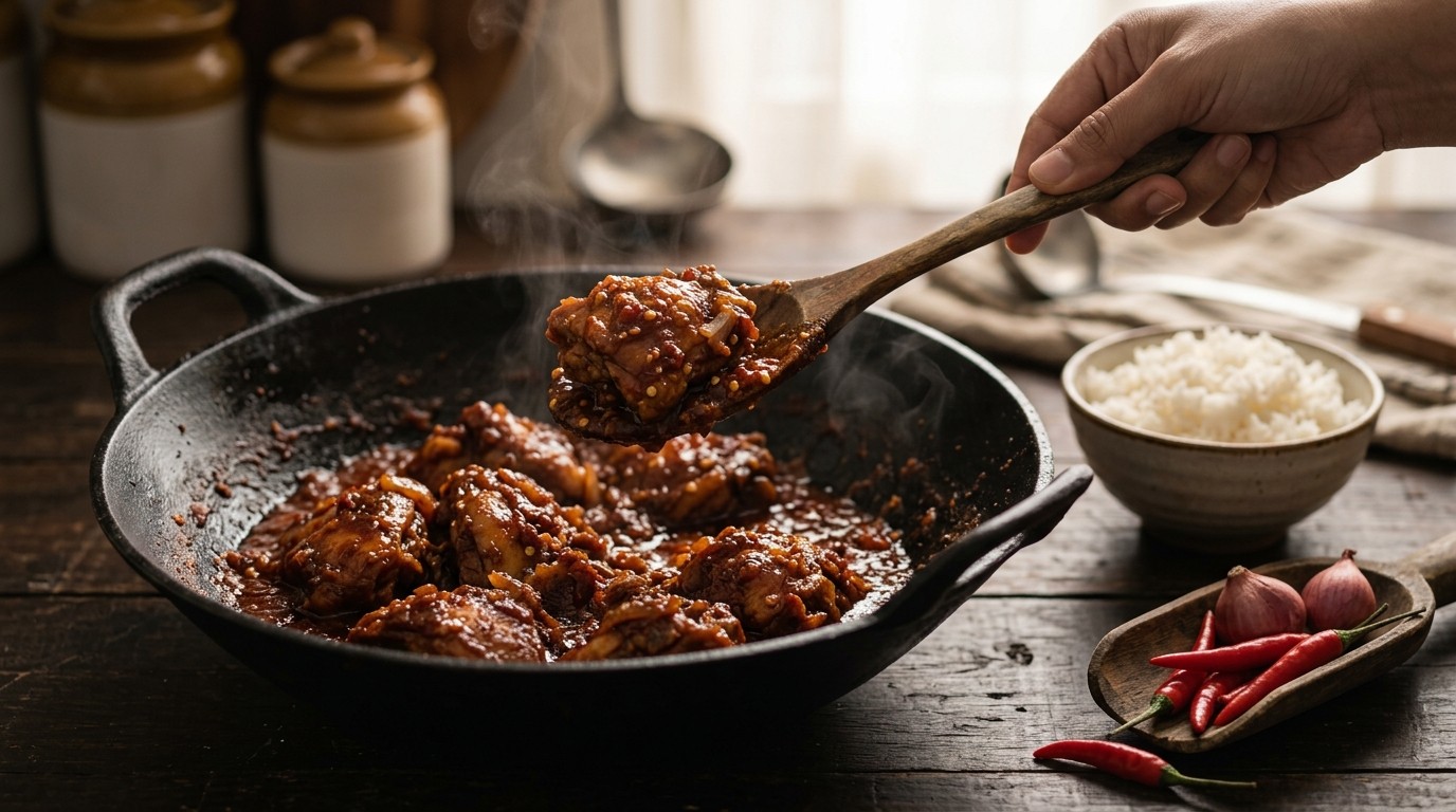 Sambal Goreng Bali (zeer Pittig Kipgerecht)