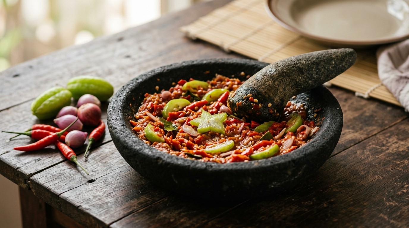 Sambal Lado Balimbiang (sambal met Zure Stervruchten)