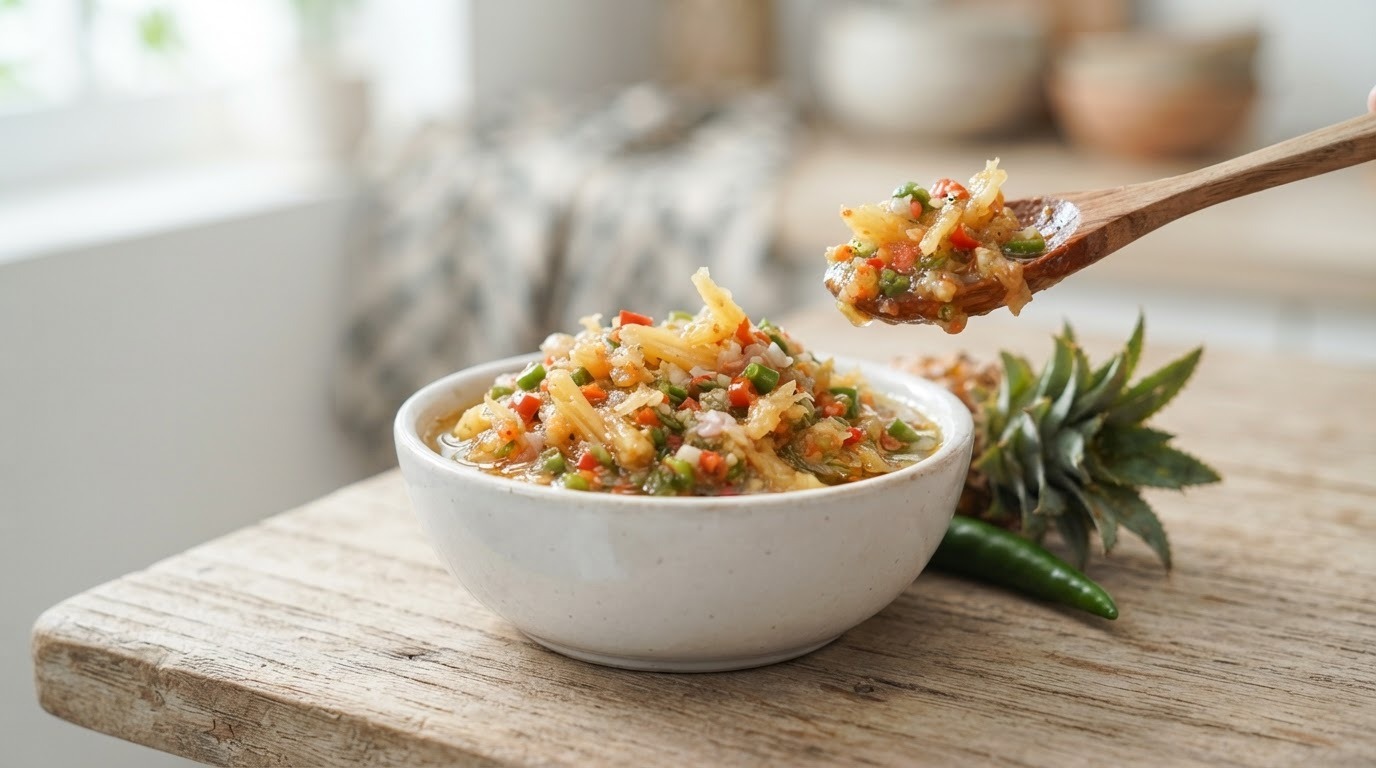 Sambal Nanas (sambal van Ananas)