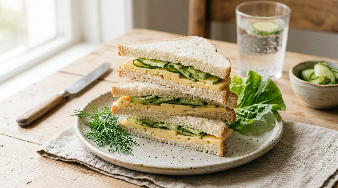 Sandwich Kaas met Komkommer