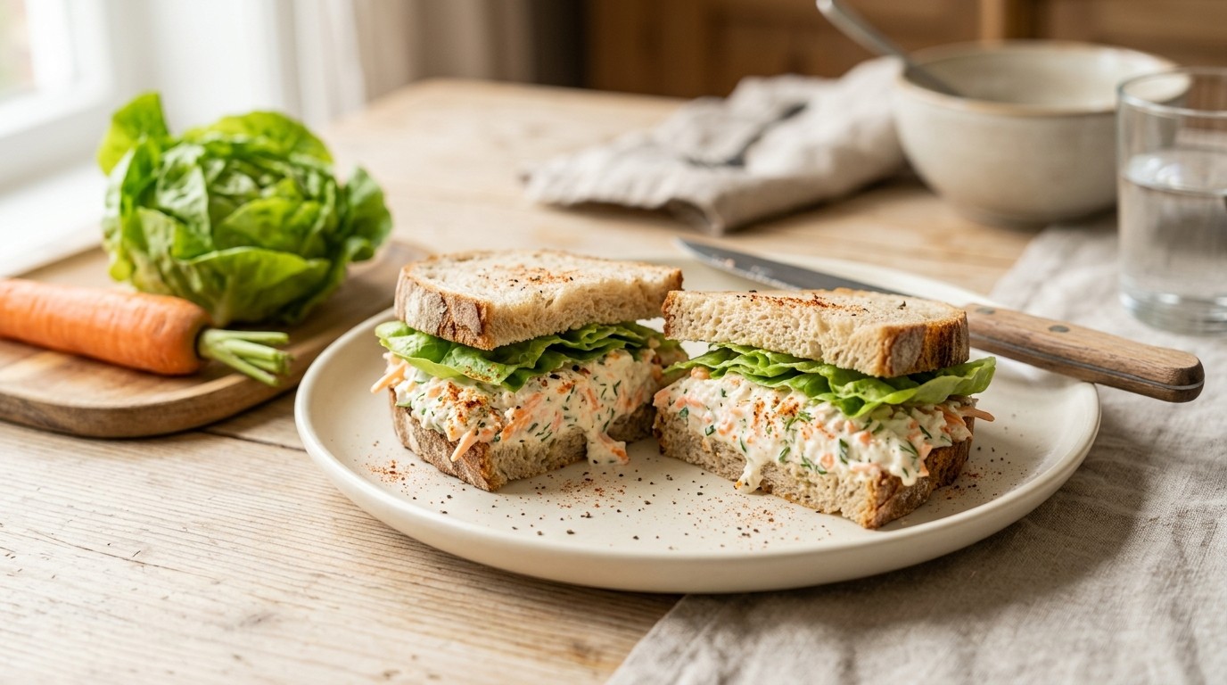 Sandwich met Kwarksalade