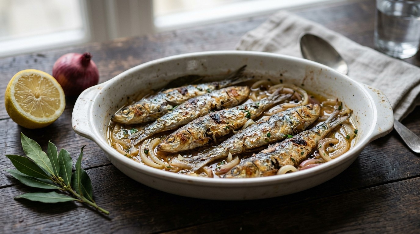 Sardientjes in Scherp Sausje recept Sardientjes in Scherp Sausje recept