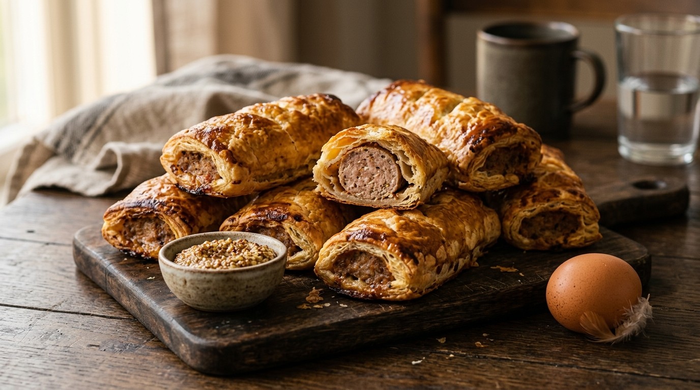 Saucijzenbroodjes recept Saucijzenbroodjes recept