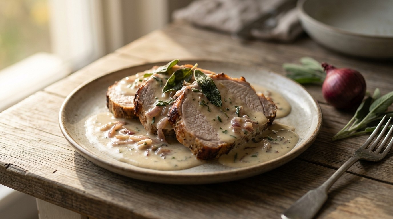 Saus met Salie en Rode ui recept Saus met Salie en Rode ui recept