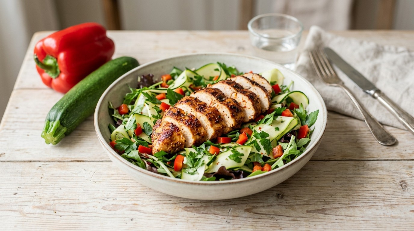 Scherpe Kipfilets met Salade