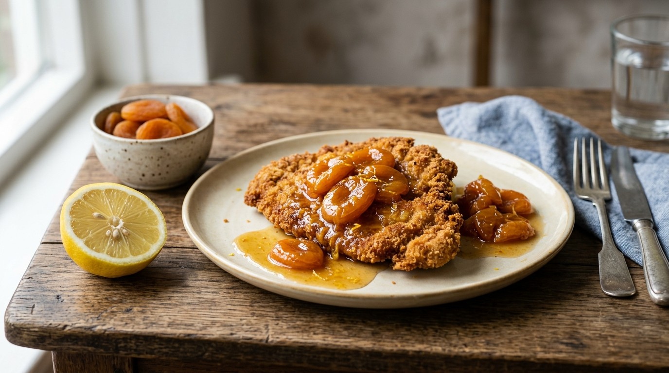 Schnitzel met Abrikozen recept Schnitzel met Abrikozen recept