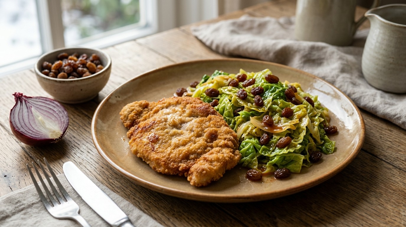 Schnitzel met Savooie Kool
